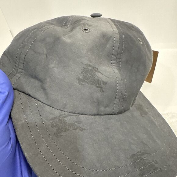 Burberry Technical Cotton EKD Baseball Cap 8072245 Grey Medium NWT $530 - Picture 2 of 8